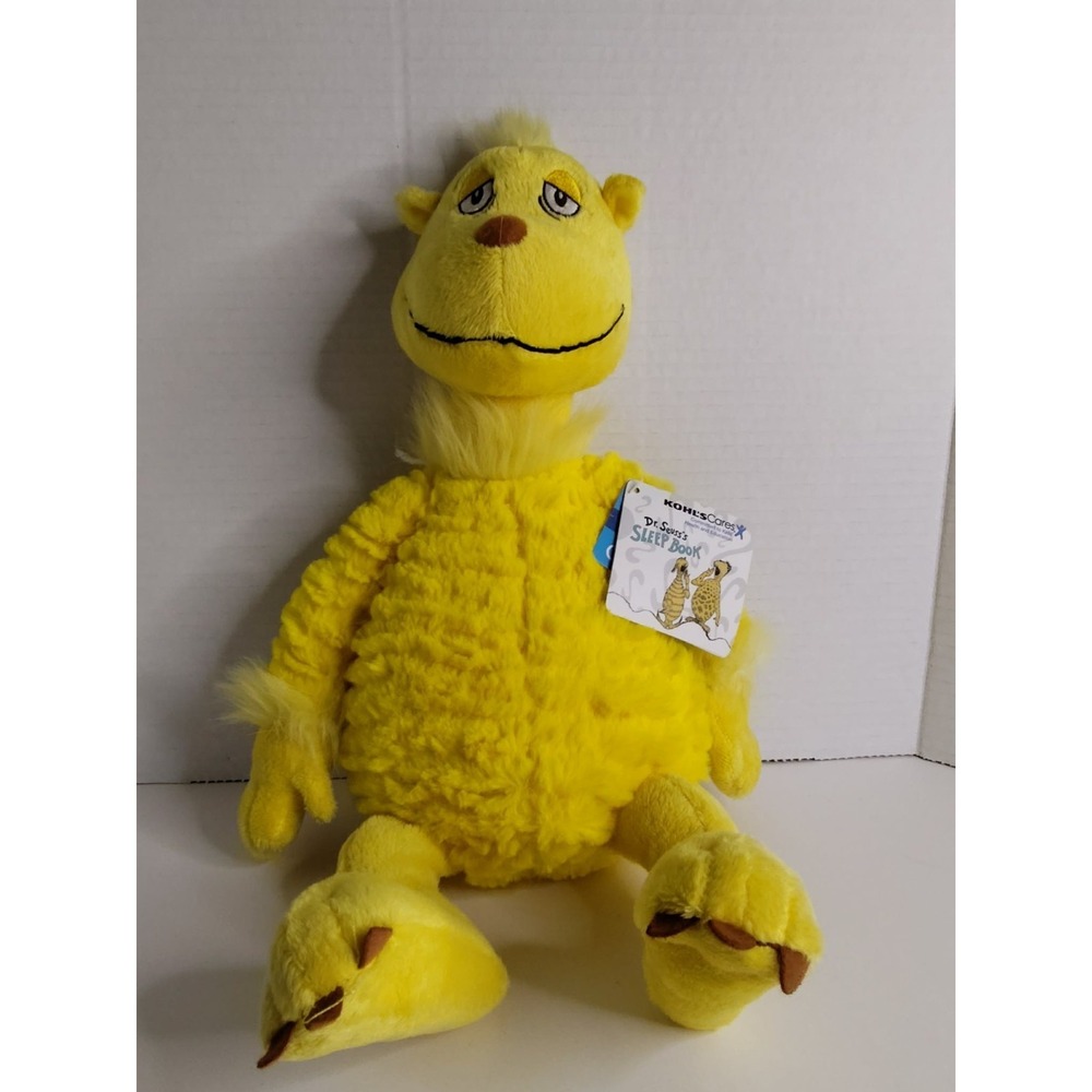 New Kohls Cares Dr. Suess Snoozapalooza Sneetch Plush Lovey Yellow 2012 Kohl's